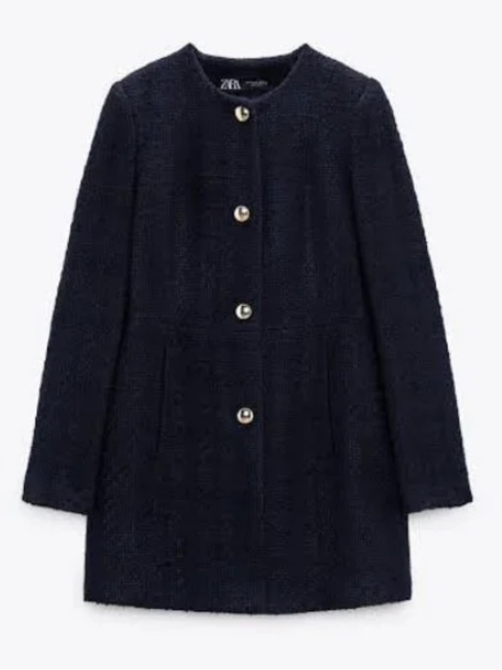 🌷NEW ZARA TEXTURED WEAVE TWEED BLAZER JACKET🌷